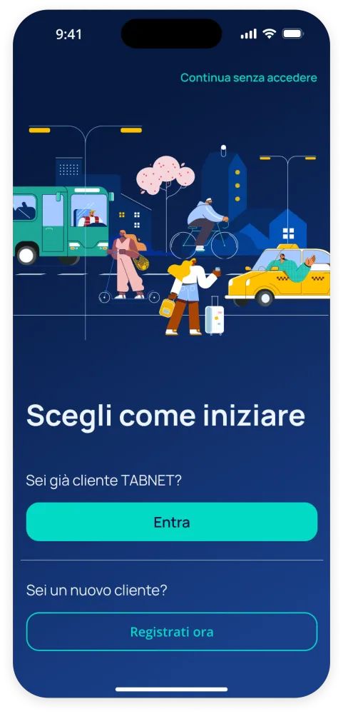 scegli come iniziare