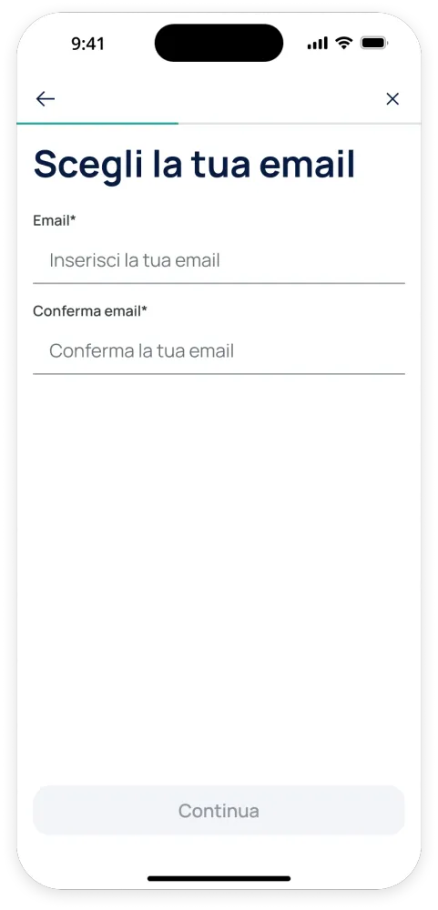 scegli la tua email